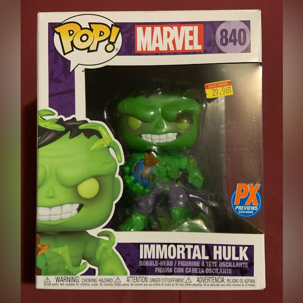 Funko Pop! Immortal Hulk Action Figure - Green and Purple